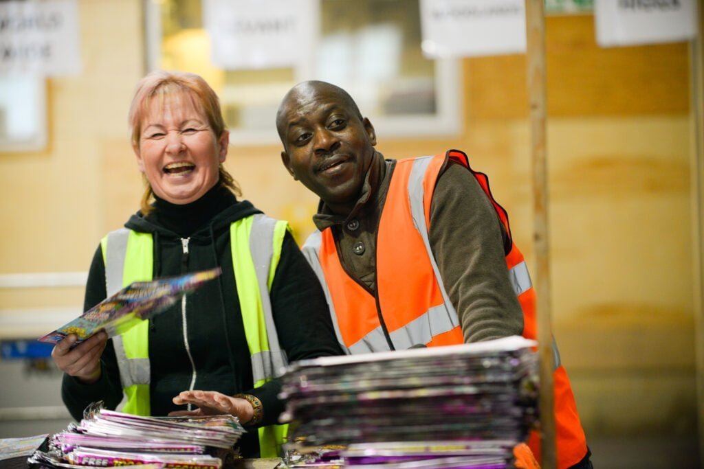Workers in fulfilment warehouse