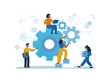A team of analysts demonstrating how we can solve any challenges faced in your business.