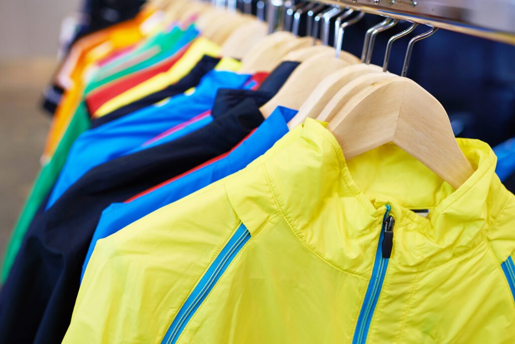 Sportswear On A Hanger In The Store