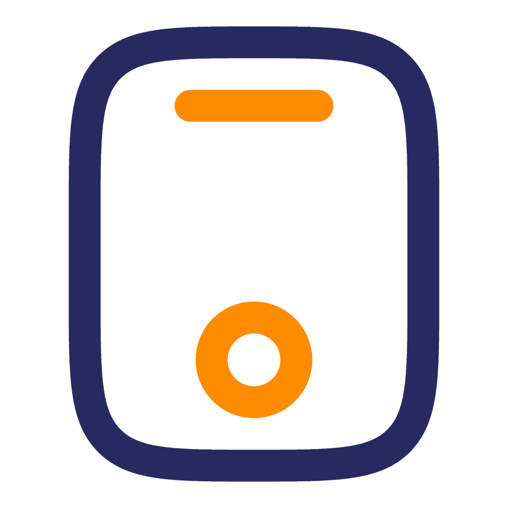 Icon of a phone/scanner