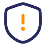 Icon of a shield with an exclamation point