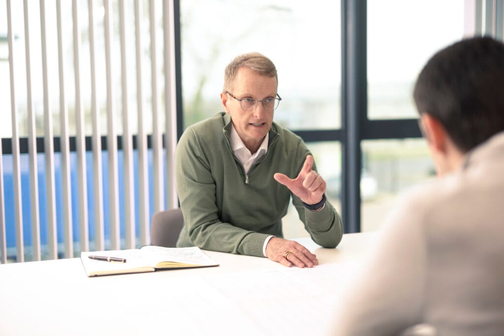 Andy Mead, Founder & Managing Director of the finishing line